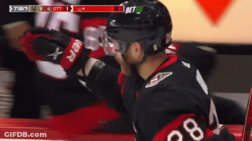 Hockey Player Talking To Woman Heart Of A Dolphin GIF