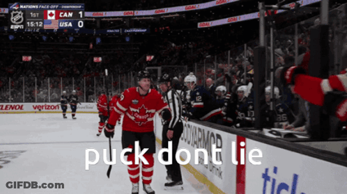 Hockey Player Walking Off Ice Puck Dont Lie GIF