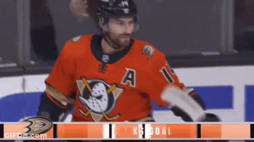 Hockey Player Wearing A Jersey GIF