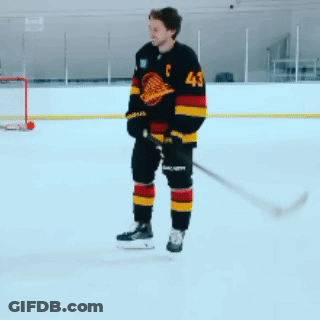 Hockey Player Wearing C Jersey GIF