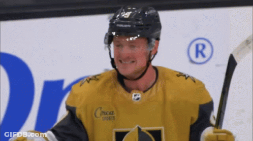 Hockey Player Wearing Cerca Sports Jersey GIF