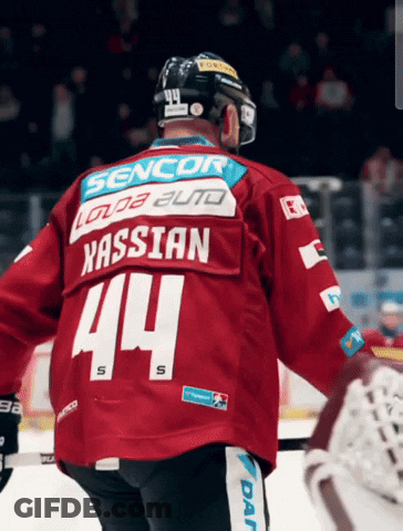 Hockey Player Wearing Circa Sports Jersey GIF