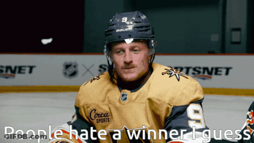 Hockey Player Wearing Circa Sports Jersey GIF