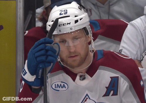 Hockey Player Wearing Helmet 29 GIF
