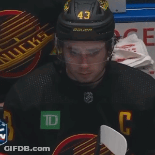 Hockey Player Wearing Helmet 43 GIF