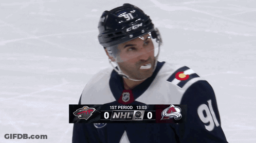 Hockey Player Wearing Helmet Saying Klewit GIF