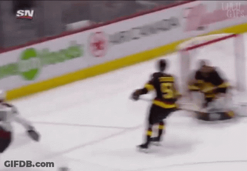Hockey Player Wearing Jersey 95 GIF