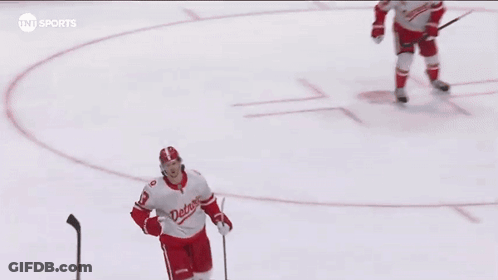 Hockey Player Wearing Jersey Number 23 GIF