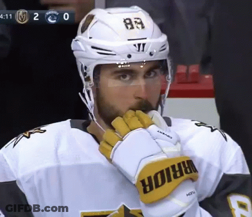 Hockey Player Wearing Jersey Number 83 GIF