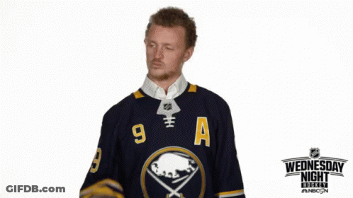 Hockey Player Wearing Jersey Number 9 GIF