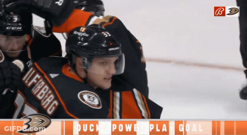 Hockey Player Wearing Leibberg Jersey GIF