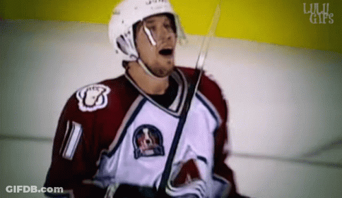Hockey Player Wearing Number 11 Jersey GIF
