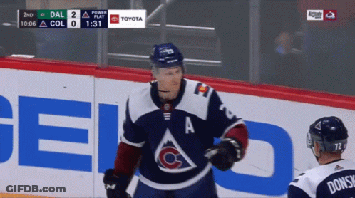 Hockey Player Wearing Number 23 GIF