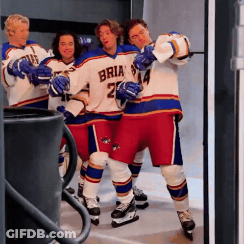 Hockey Player Wearing Number 24 Jersey GIF