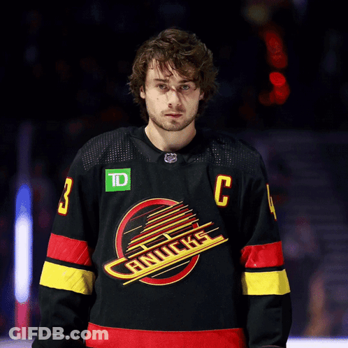 Hockey Player Wearing Number 3 Jersey GIF