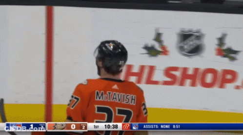 Hockey Player Wearing Number 37 GIF
