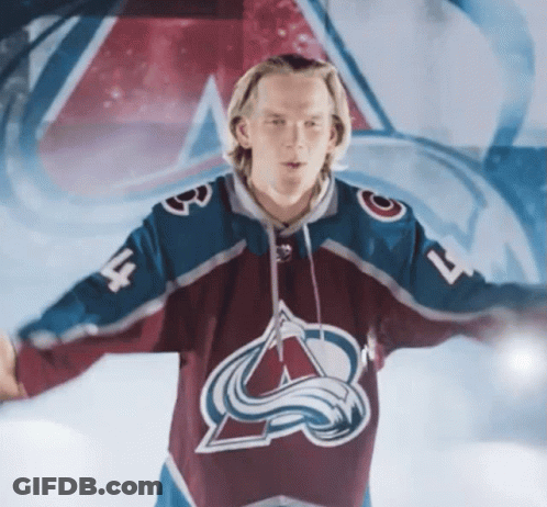 Hockey Player Wearing Number 7 Jersey GIF