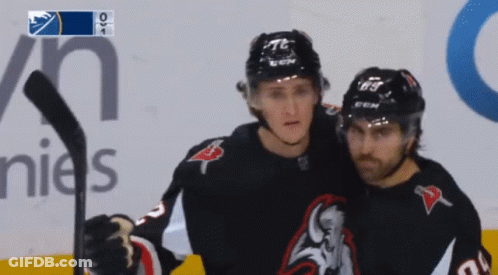 Hockey Player Wearing Number 76 Jersey GIF