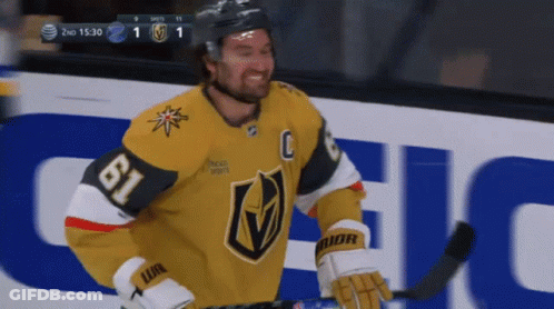Hockey Player Wearing Number 81 GIF
