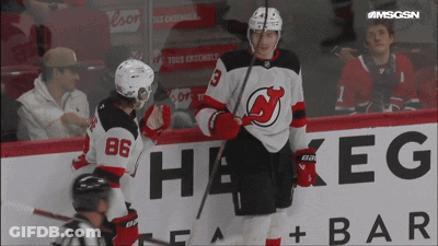 Hockey Player Wearing Number 86 GIF