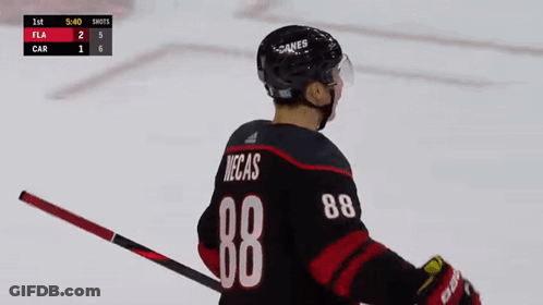 Hockey Player Wearing Number 88 Jersey GIF
