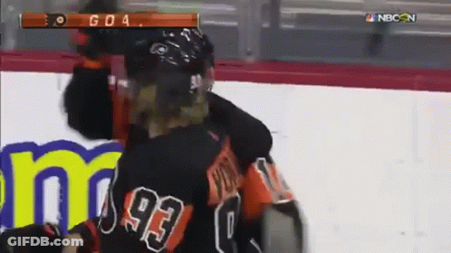 Hockey Player Wearing Number 93 Jersey GIF