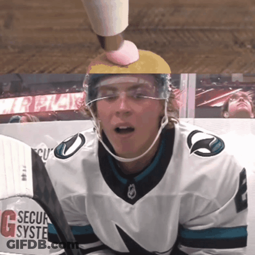 Hockey Player Wearing Secur System Jersey GIF