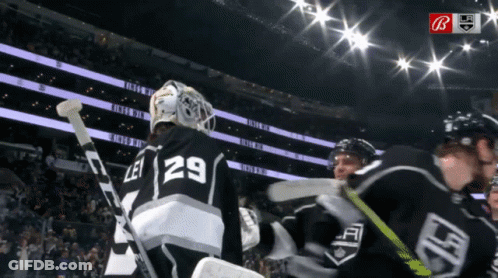 Hockey Player Wearing Walker Jersey GIF