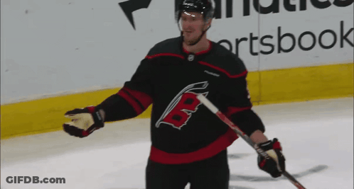 Hockey Player With B On Jersey GIF