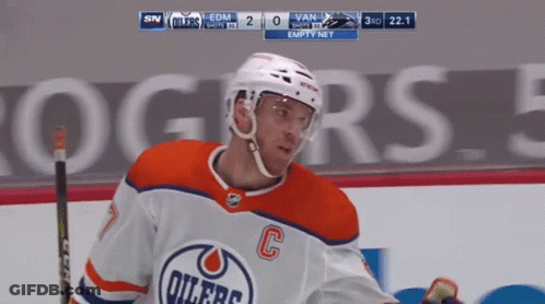 Hockey Player With C Jersey GIF