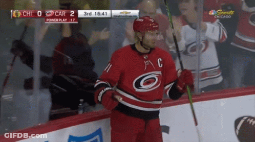 Hockey Player With C On Ice GIF