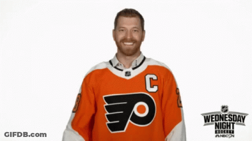 Hockey Player With C On Jersey GIF