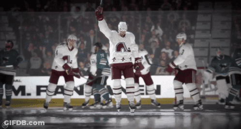 Hockey Player With Letter A GIF