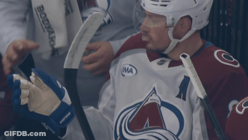 Hockey Player With MA Logo GIF
