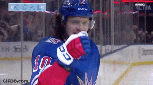 Hockey Player With Number 10 GIF