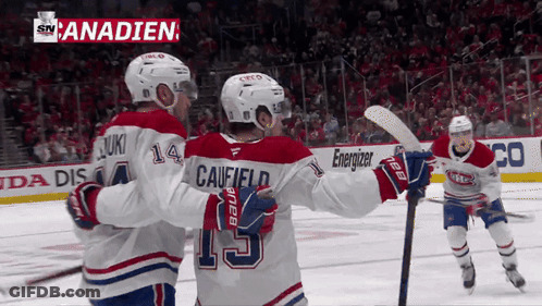 Hockey Player With Number 15 On Jersey GIF