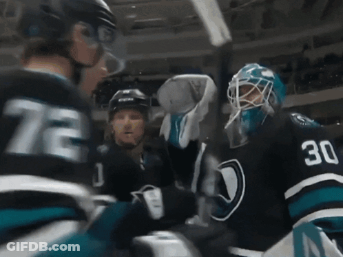 Hockey Player With Number 30 GIF