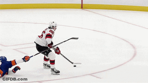 Hockey Player With Number 30 On Shirt GIF