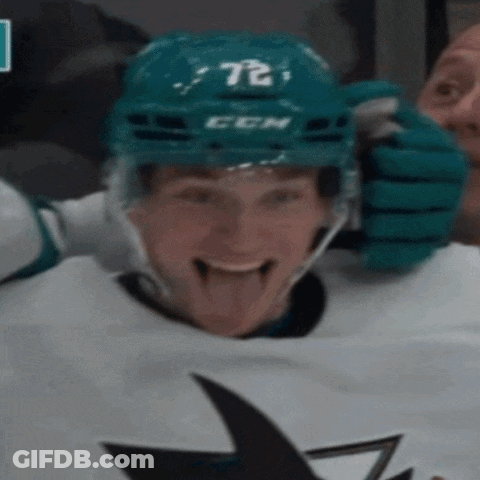 Hockey Player With Number 72 Helmet GIF