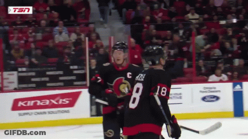 Hockey Player With Number 8 On Shirt GIF