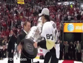 Hockey Player With Number 83 Jersey GIF