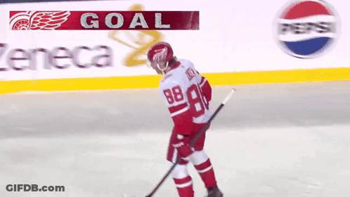 Hockey Player With Number 88 GIF