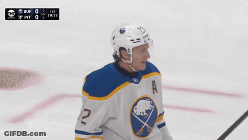 Hockey Player With Number A On Jersey GIF