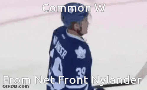 Hockey Player With Nylander Jersey GIF