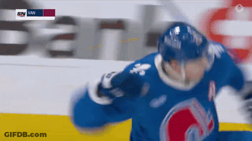 Hockey Player With Van On Jersey GIF