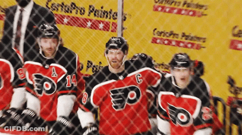 Hockey Players By Centerpro Painters Fence GIF