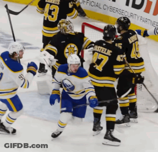Hockey Players Group Including Number 17 GIF