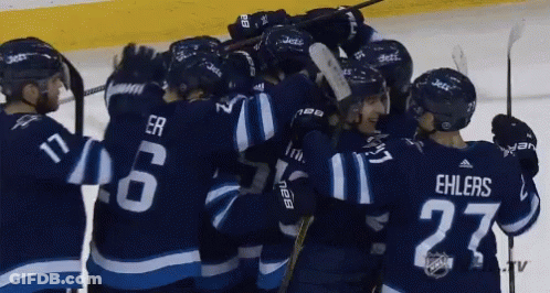 Hockey Players Including Ehlers And Number 27 GIF