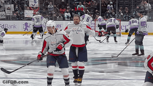Hockey Players On Ice Number 31 GIF