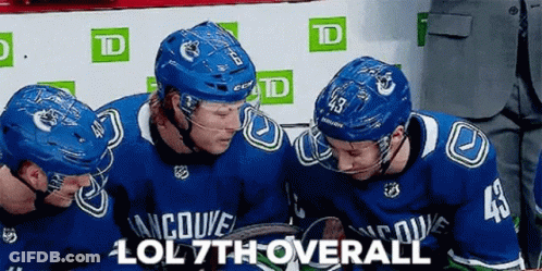 Hockey Players Sitting LOL 7Th Overall GIF